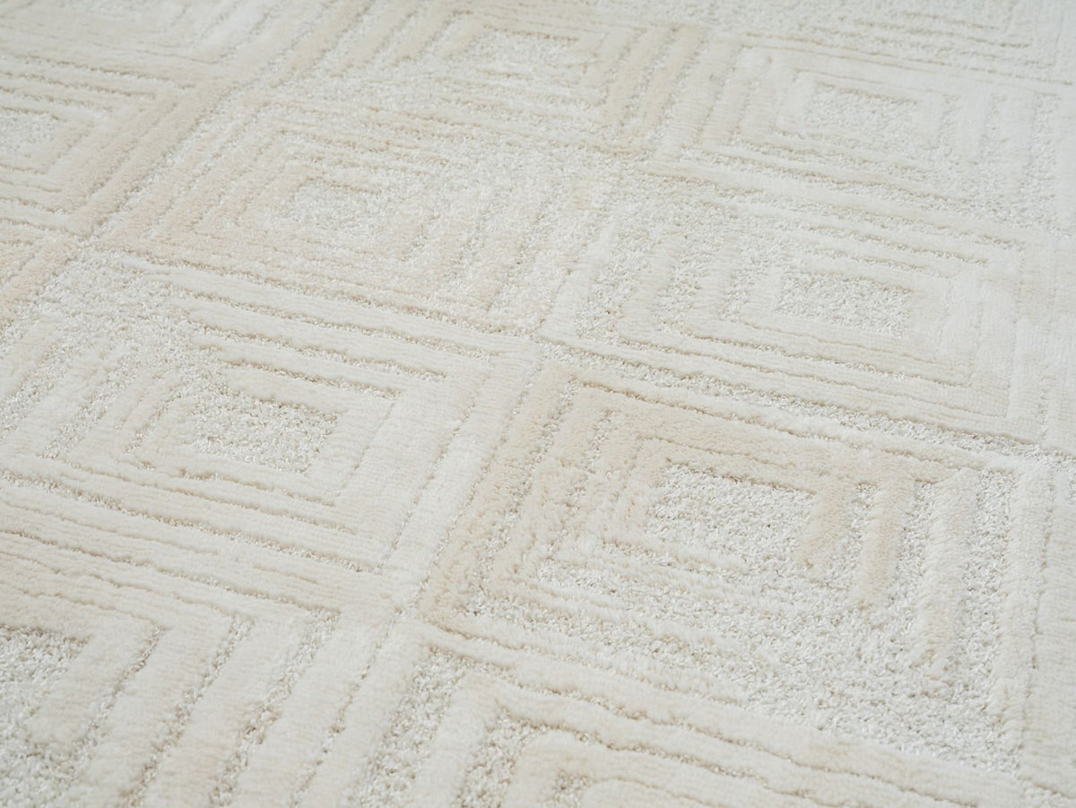 Kadoland Liva D761A Krem Geometrik Desenli Halı - ürün görseli 6