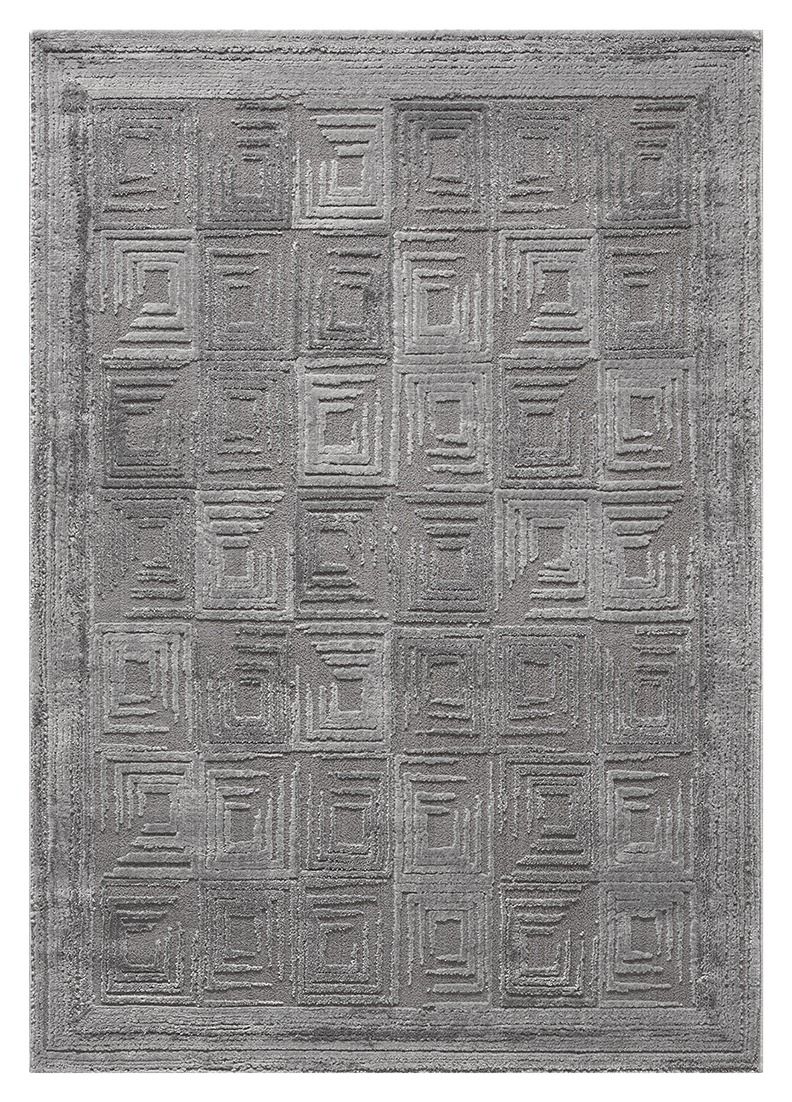 Kadoland Liva D761A Gri Geometrik Desenli Halı - ürün görseli 2