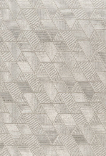 Kadoland Elit 3039B Bej / Krem Geometrik Desenli Halı - ürün görseli 1