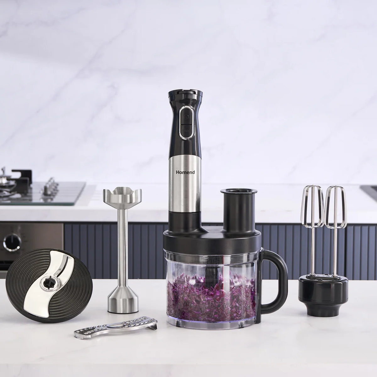 Homend Functionall 2848H Mutfak Robotu 1500W Inox