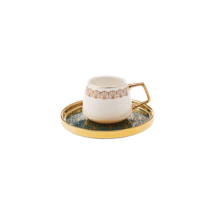Karaca Verde koffieservies voor 6 personen, 100 ml
