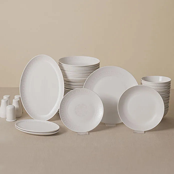Karaca Arte 56 Parça 12 Kişilik New Bone Yemek Takımı