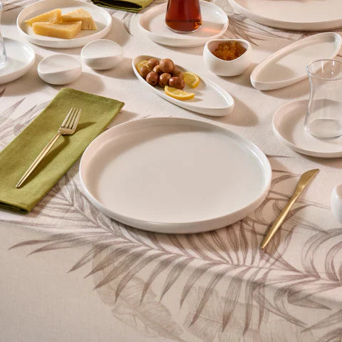 Karaca Bone China Olla 28 Parça 6 Kişilik Kahvaltı Seti, Beyaz