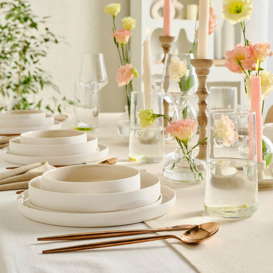 Karaca Earth Collection Finesse 24-Delig Tafelsset voor 6 Personen, Beige