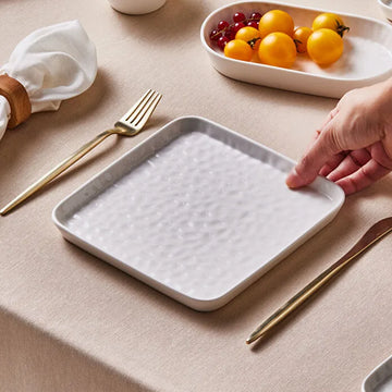 Karaca x Refika Bembeyaz Pasta Tabağı 18 cm