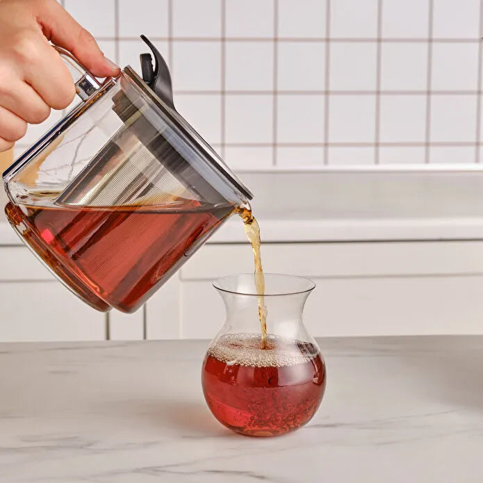 Karaca Refika'dan XL Glas – Elektrische Çaydanlık – 2800 ml – Chrome – 2200W