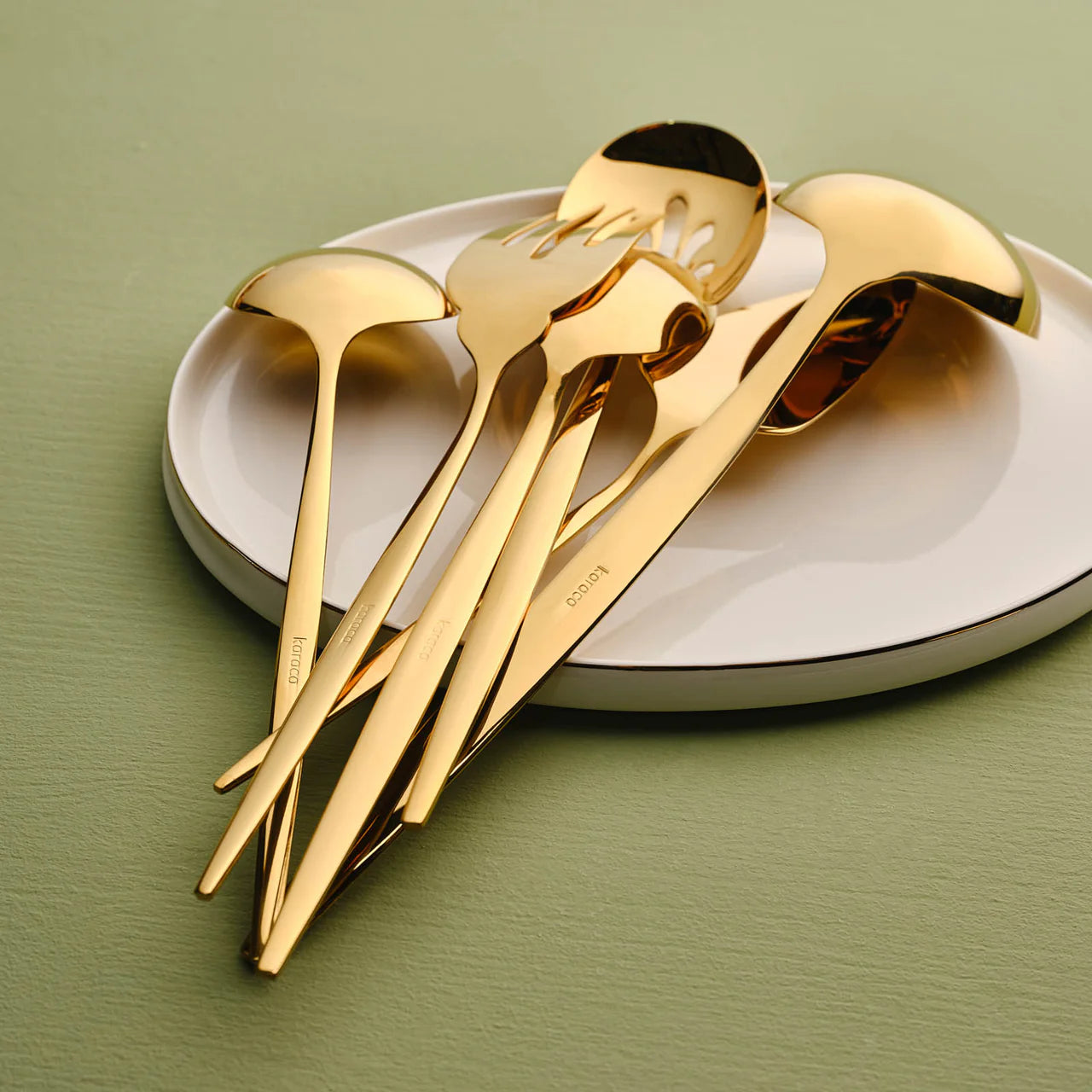 Service de table 7 pièces Karaca Orion Shiny Gold