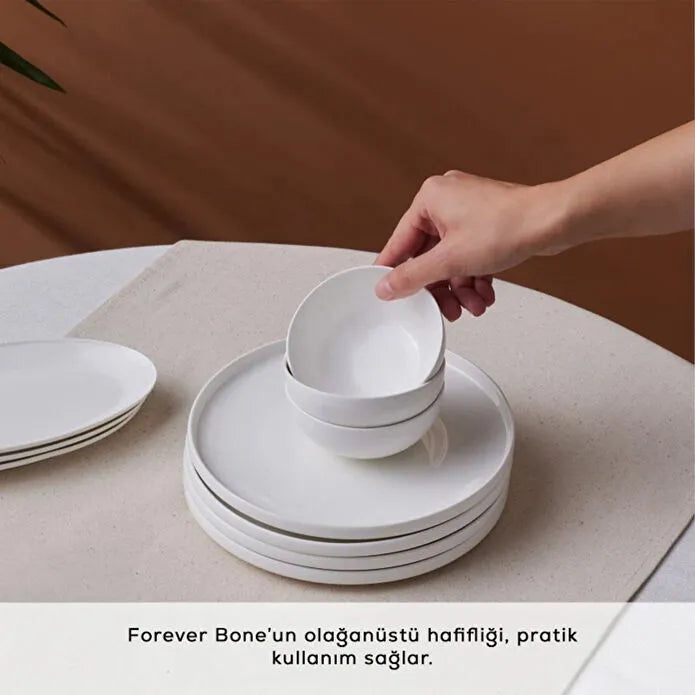Karaca Forever Bone Fika 22 Parça 6 Kişilik Kahvaltı Takımı