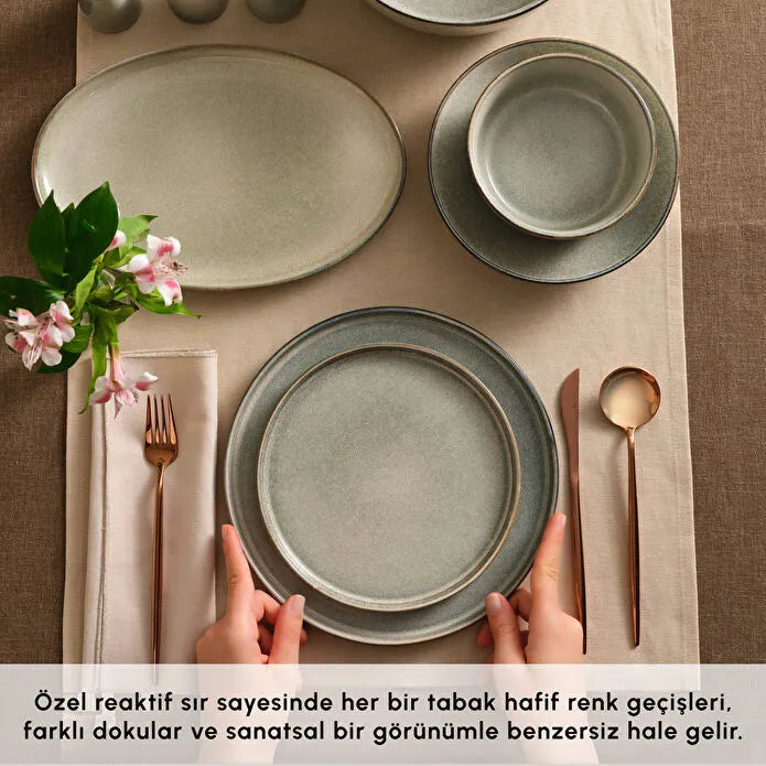 Karaca Earth Collection Skal 55 Parça 12 Kişilik Yemek Takımı