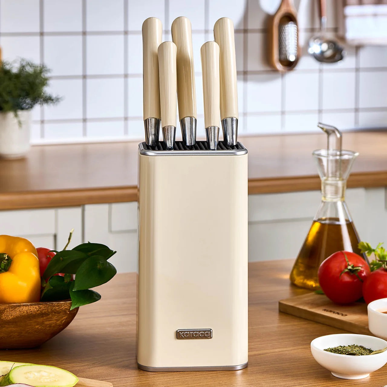 Karaca Mastersharp Messerset, weiß