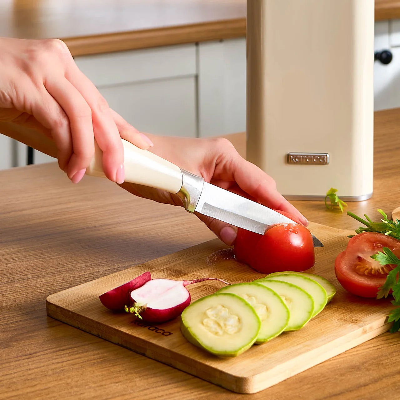 Karaca Mastersharp Messerset, weiß
