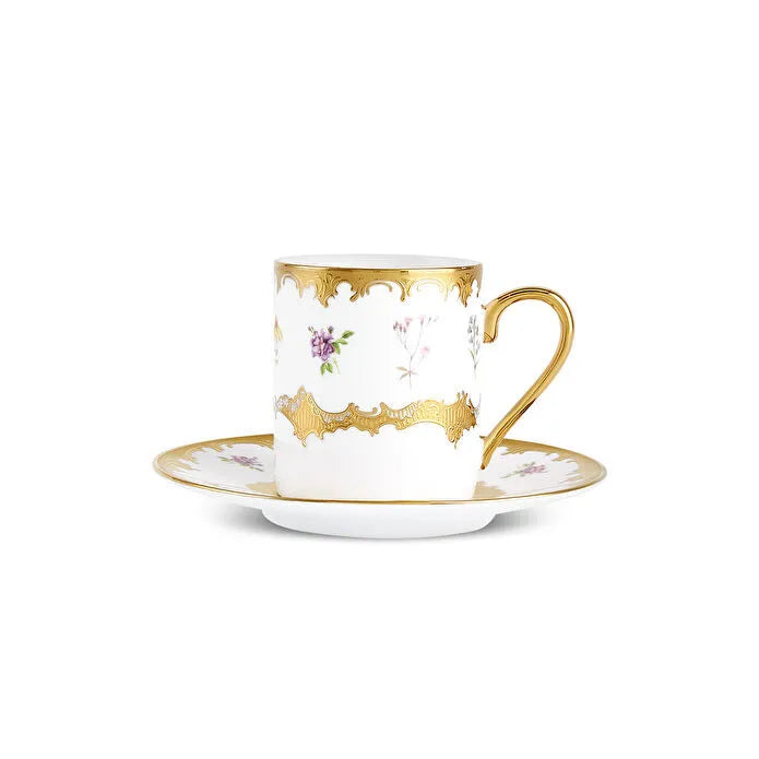 Karaca Bihter Kaffeetassen-Set für 6 Personen, 90 ml