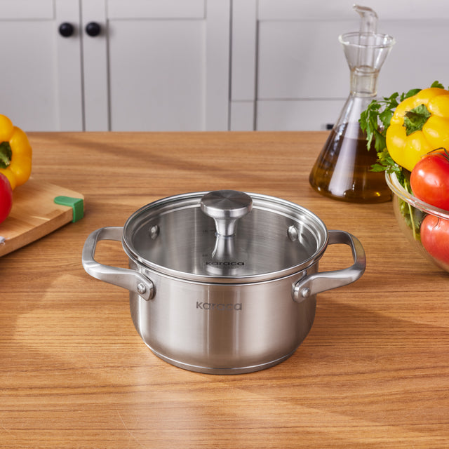 Karaca Elite roestvrijstalen pan, 16 cm