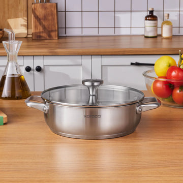 Karaca Elite Çelik Tencere, 24 cm, 3 L
