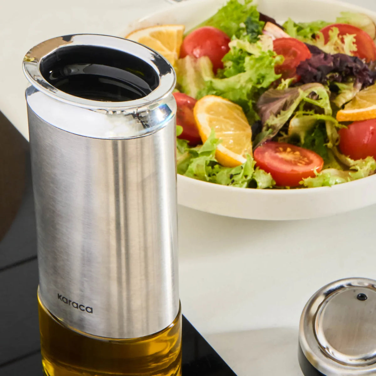 Karaca Stellum, 3 Parça Yağ ve Sirke Şişesi Seti, Inox