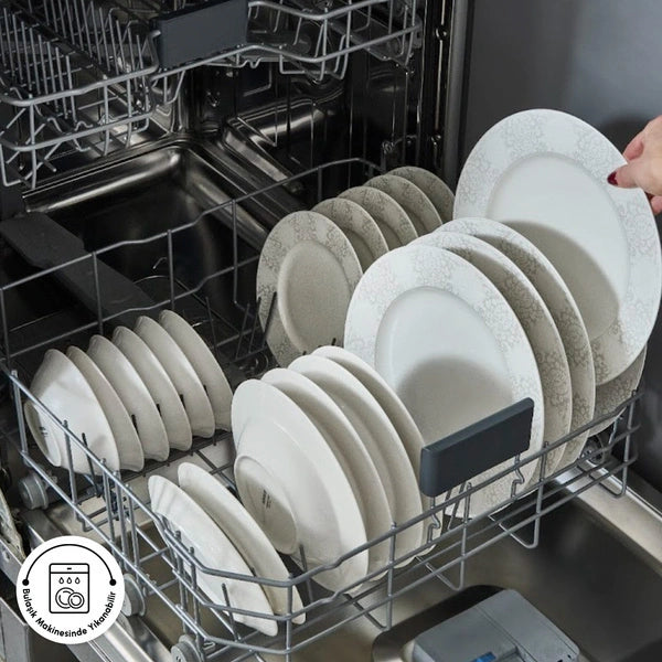 Karaca Forever Bone China New Olio 12 Kişilik 53 Parça Yemek Takımı, Beyaz