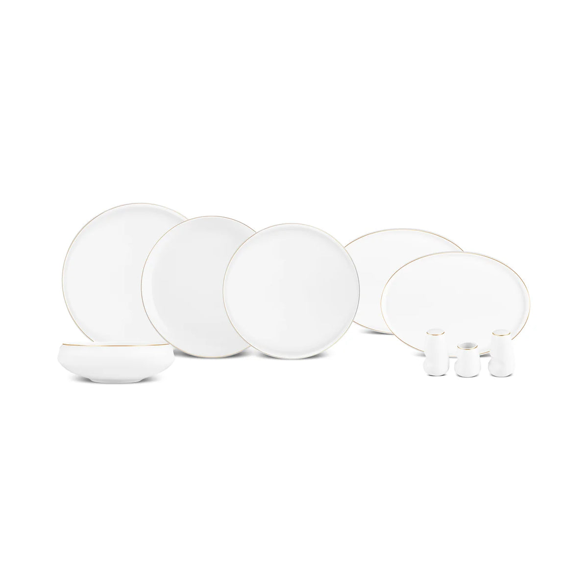 Karaca Stream Bone China Sunset 53 Parça 12 Kişilik Servis Takımı, Gold