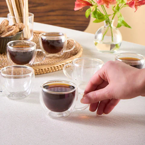 Karaca Olivia 6 Kişilik Espresso ve Türk Kahvesi Fincan Seti 6 Parça