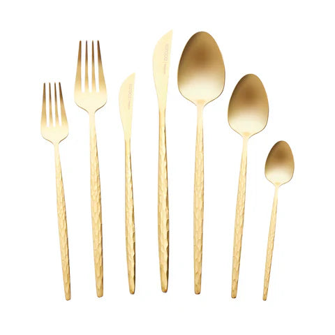 Karaca Callisto Besteckset für 12 Personen, 84-teilig, Gold