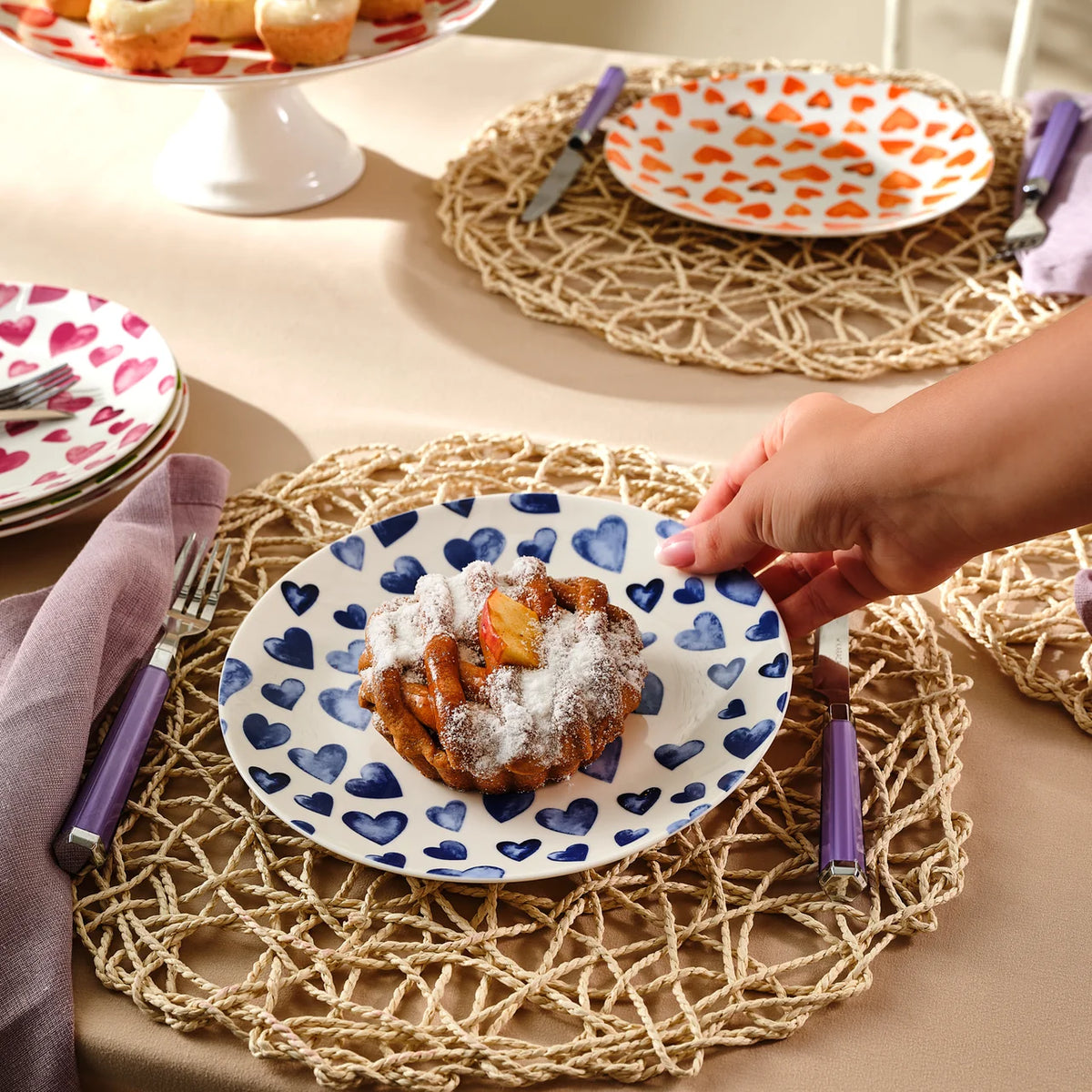 Karaca Lovely 6 Kişilik 7 Parça Pasta Takımı