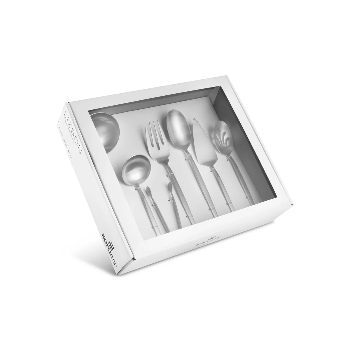 Karaca Lizbon Kutulu 7 Parça Servis Seti, Silver