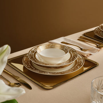 Karaca Elegance Bone Isola 24-Delig Serviesset Voor 6 Personen, Multicolor