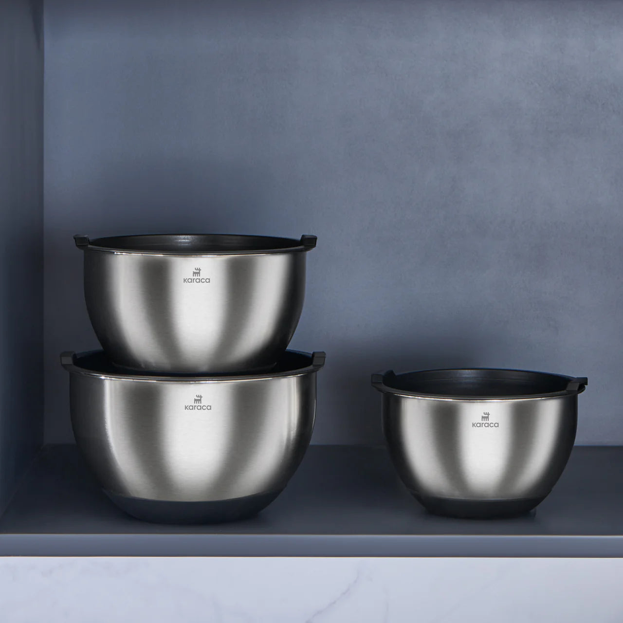 Lot de 3 mixeurs Karaca Blendbox, en inox