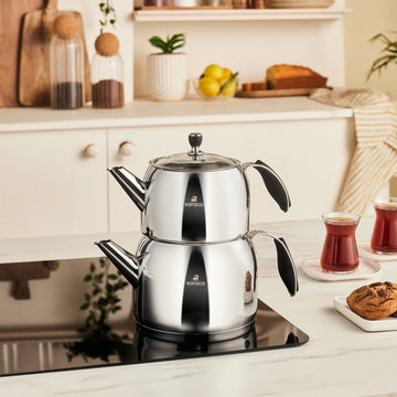 Karaca Stelly Çaydanlık Seti/ Tea Pot Set
