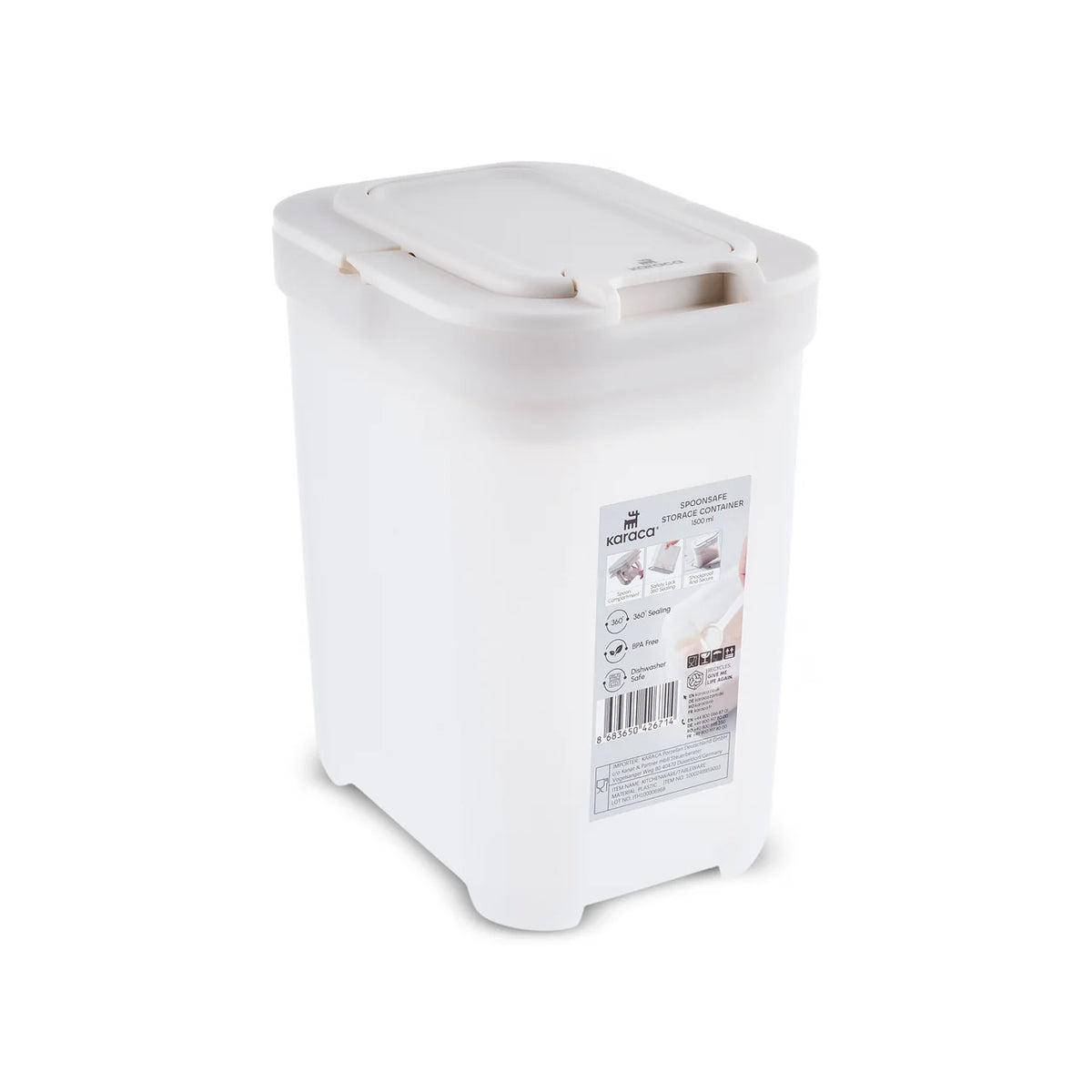 Karaca Spoonsafe bewaardoos met lepels 1500 ml