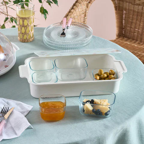 Service à petit-déjeuner Karaca Fleur, 8 pièces, multicolore