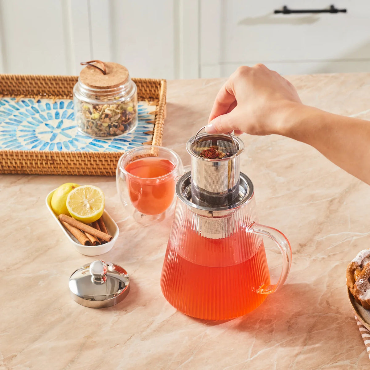 Karaca Lumira Borosilikat Cam Demlik, 1200 Ml