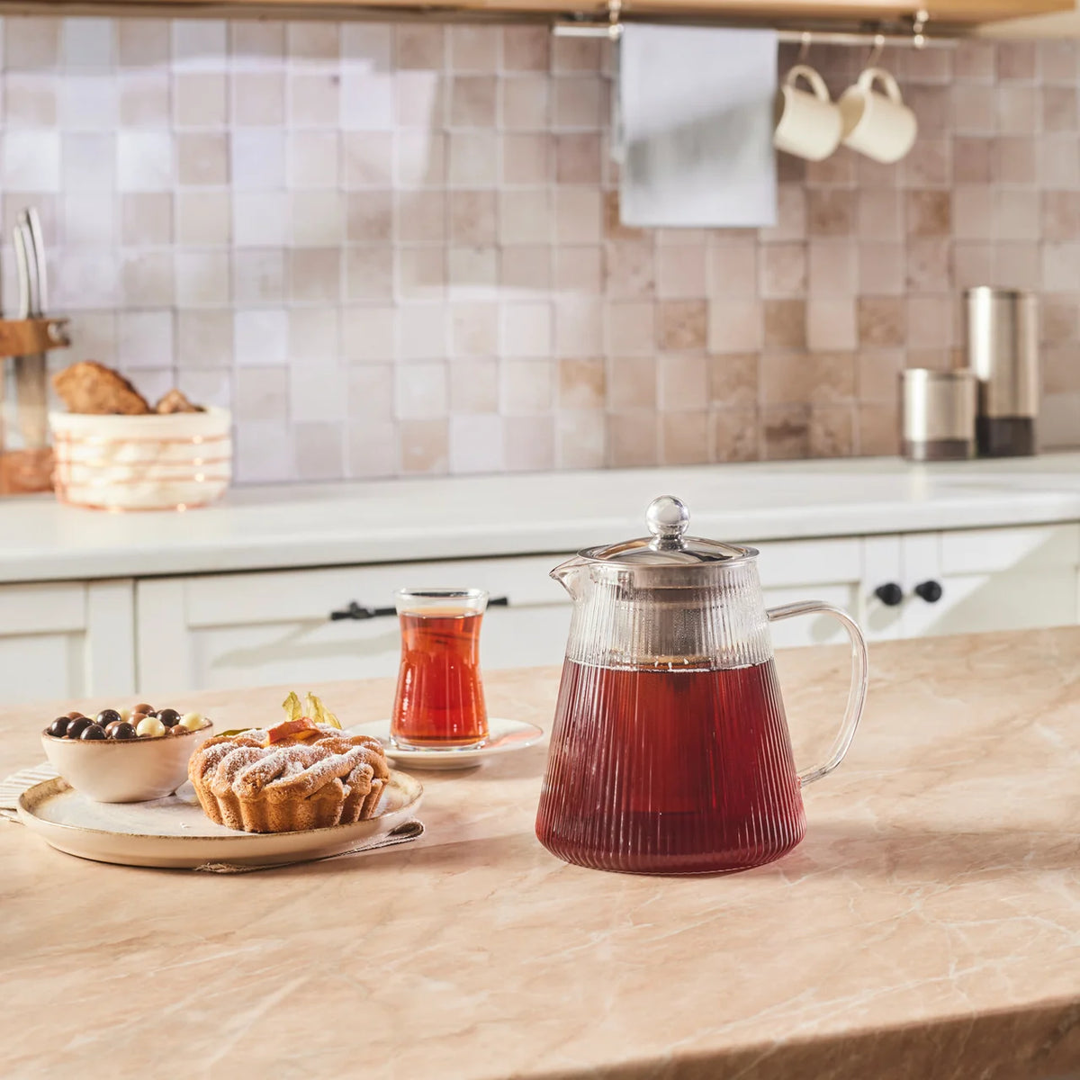 Karaca Lumira Borosilikat Cam Demlik, 1200 Ml