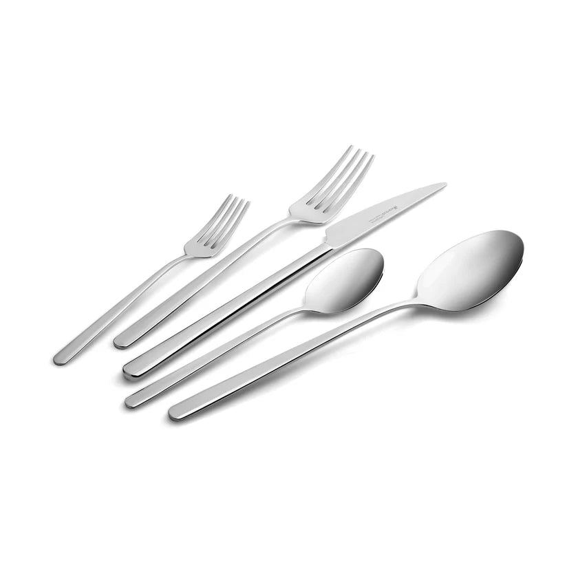 Karaca Boreas 40-Piece Cutlery Set – Silver | Serves 8