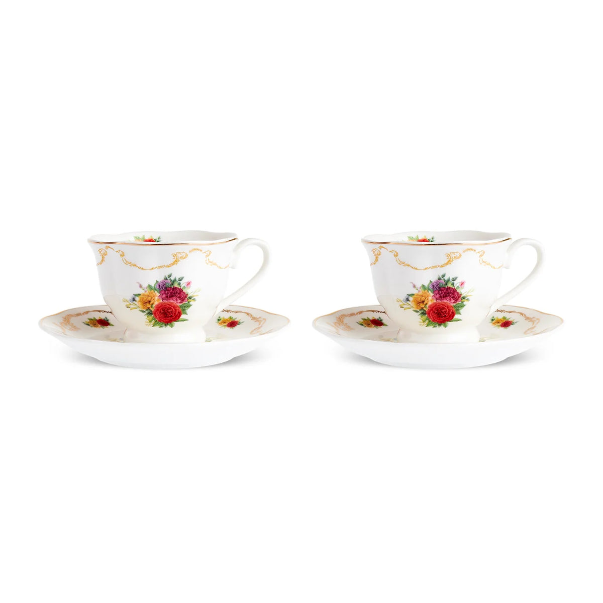 Karaca Antique 4-delige theeservies voor 2 personen, 200 ml