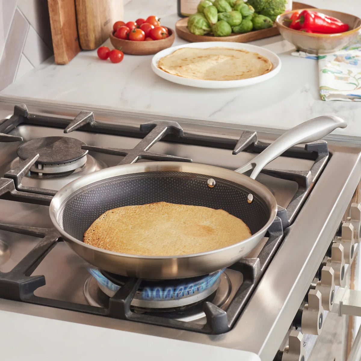 Karaca 5Ply PowerSteel 316+ Paslanmaz Çelik İndüksiyon Tava, 24 cm, Gümüş