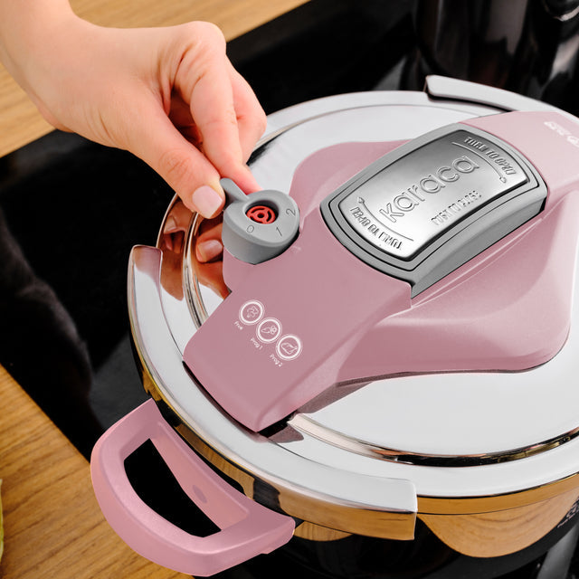 Karaca Perfect Pink Düdüklü Tencere Seti 4+6 Lt