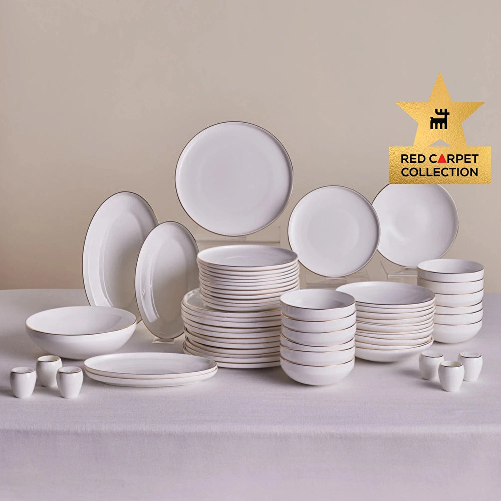 Karaca Red Carpet Collection Fine Bone Meridian 59 Parça 12 Kişilik Yemek Takımı Gold