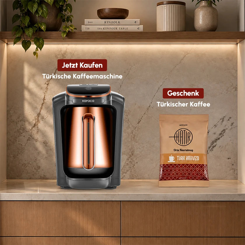Karaca Hatır Neo Inox Türk Kahve Makinesi, 735 W, 300 ml, Bronz