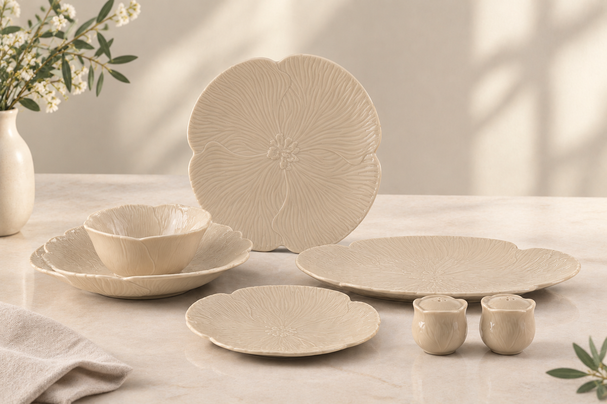 Bricard Blois 27 Parça 6 Kişilik Taupe Yemek Takımı