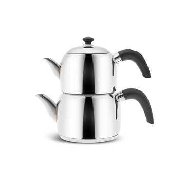 Karaca Edge Mini Çaydanlık Takımı Siyah