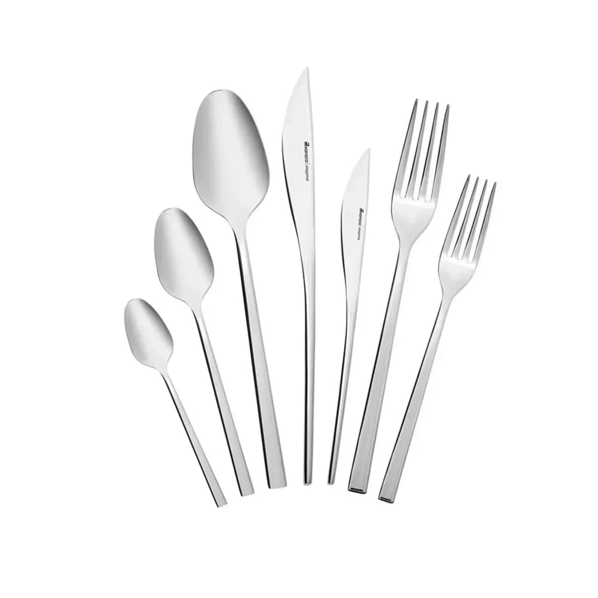 Karaca Elegance New Everest Platin 12 Kişilik 84 Parça Çatal Kaşık Bıçak Takımı