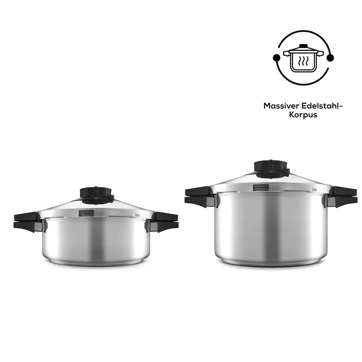 Karaca Quick and Safe inductiesnelkookpannenset 4+6 liter