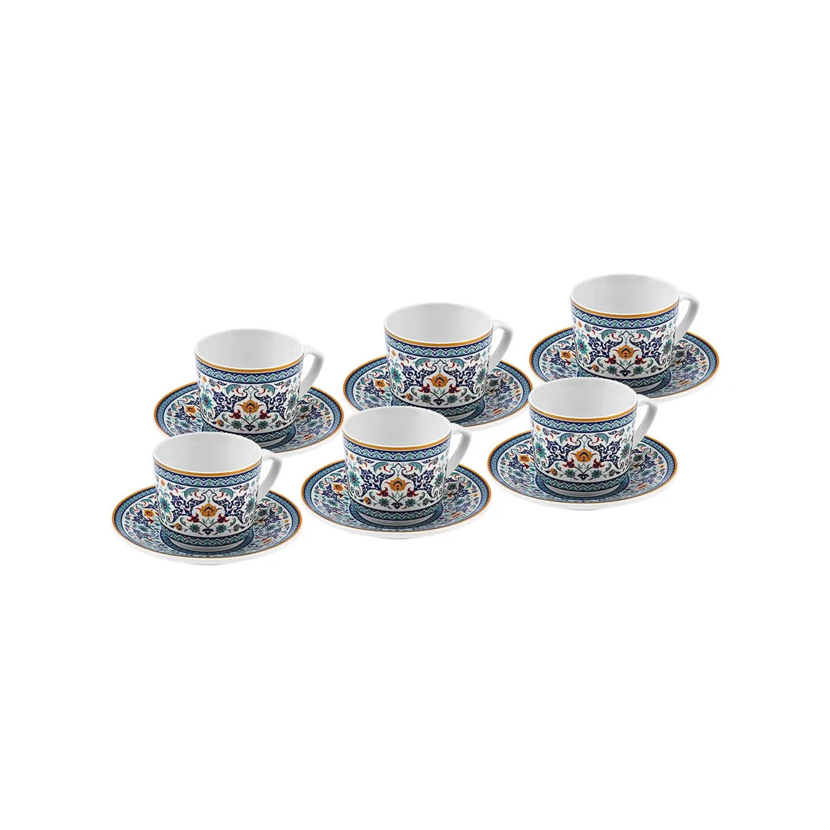 Karaca Beylerbeyi 6 Kişilik Kahve Fincan Takımı, 80 ml