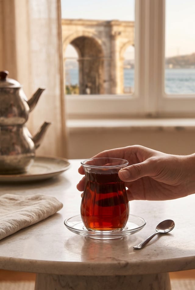 Juego de té Paşabahçe Linka de 12 piezas