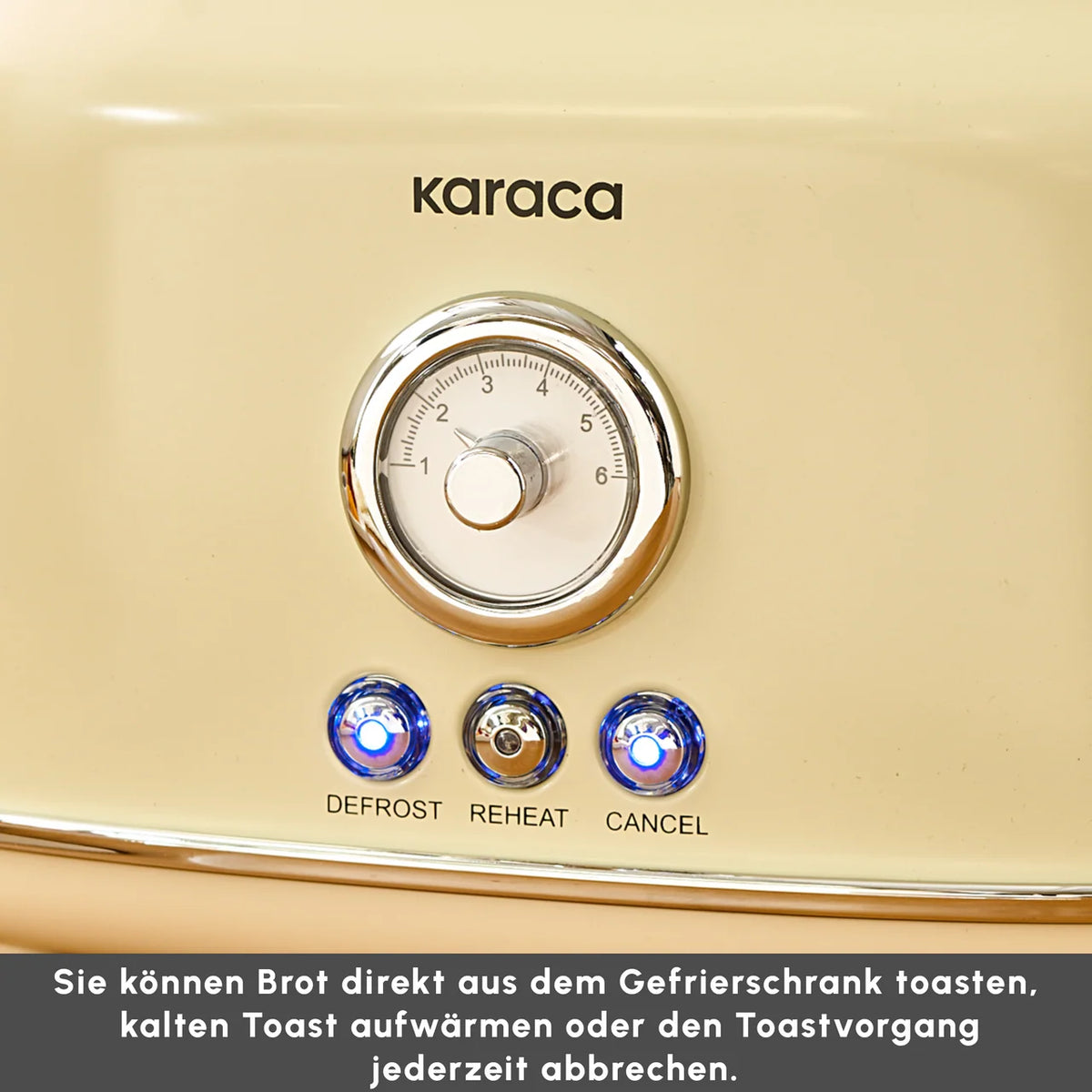 Karaca Retro Ekmek Kızartma Makinesi Krem