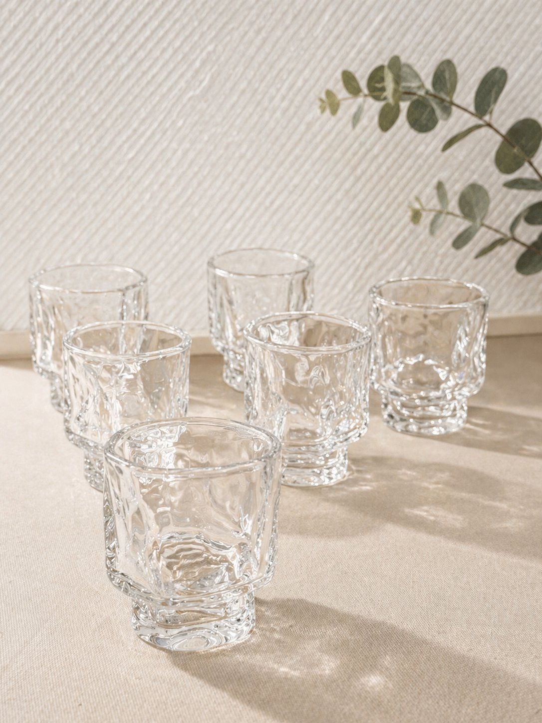 Lot de 6 verres en verre Bavary Sakura