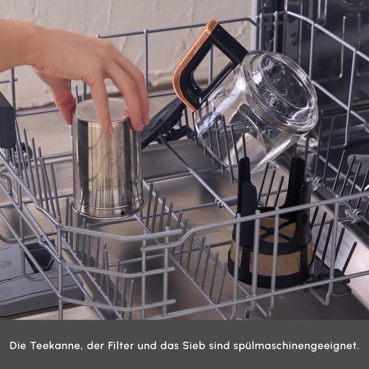 Karaca Çaysever Robotea Pro: automatische theezetmachine met spraakfunctie en filterkoffiezetapparaat in chroom