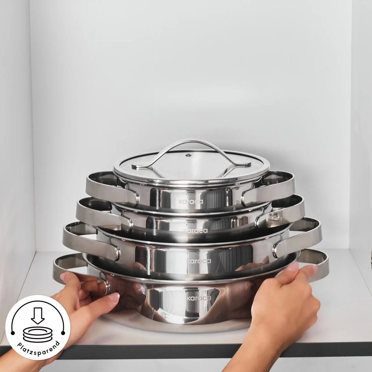 Karaca 3 Ply Culinara 8 Parça Tencere Seti