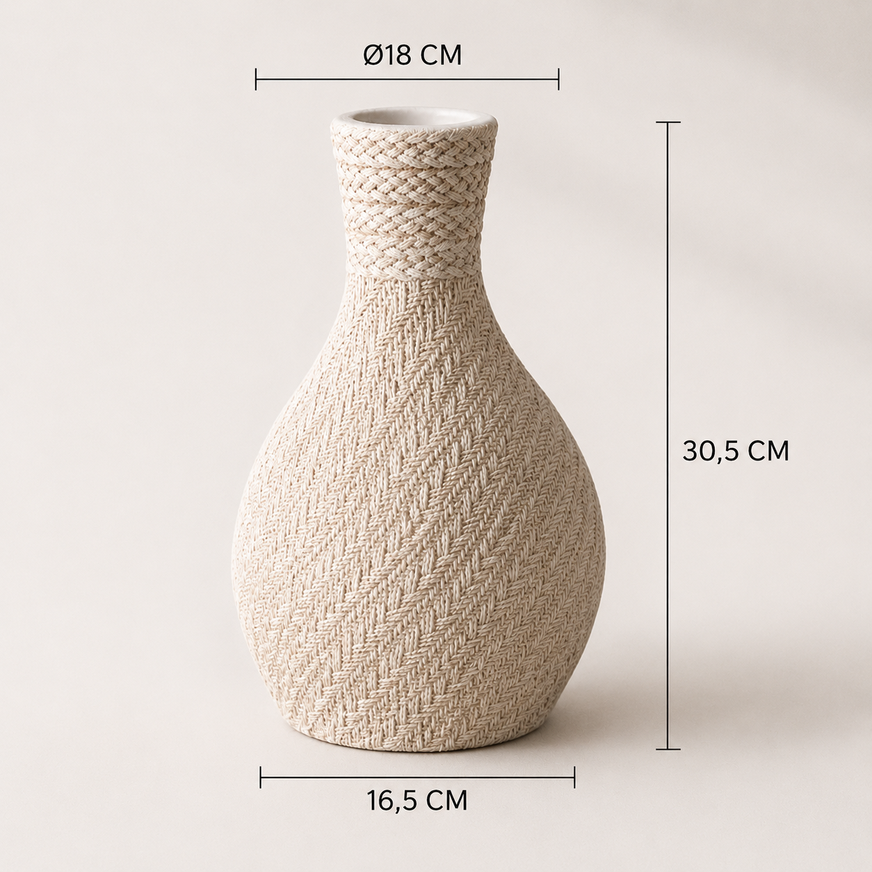 Fugurato EVA VAZO | Ø18 × 16,5 × 30,5 CM