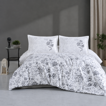 Lavella Sude Ranforce Nevresim Takımı 200x220 cm 4 Parça – Beyaz